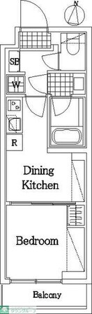 ハーモニーレジデンスコンフォートグランドの物件間取画像